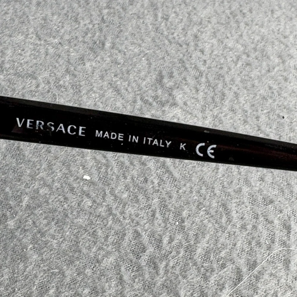 Versace MOD 4266 GB1/6G Black Cat Eye Sunglasses Gold Medusa Head Italy
